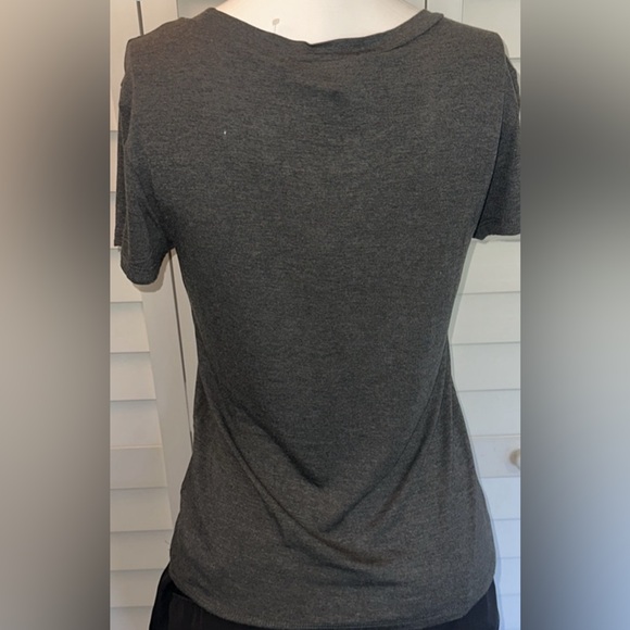 NWT XOXO WOMEN TOP MELANGE GRAY SIZE MEDIUM - Picture 8 of 12